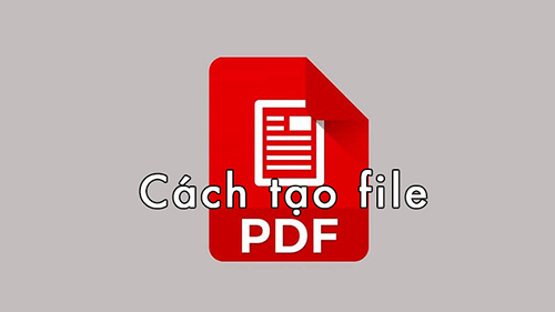 cách tạo file pdf